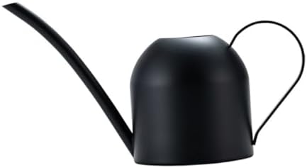 COHEALI Stainless Steel Watering Pot with Long Spout for Precise Indoor Plant Care Metal Gardening Watering Can for Houseplants and Desk Pots Elegant Black Finish by COHEALI