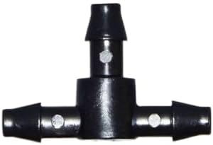 4/7 Hose Tee Connector Water Splitter 1/4" Garden Irrigation Barb Drip Fittings 1000 Pcs(B) by Unknown