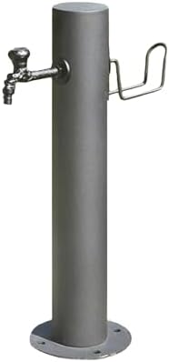 Cylindrical Garden Water Column Freestanding Outdoor Water Tap with Hose Holder,Antifreeze Water Hydrant Heavy-Duty Garden Water Fountain(50x20.5cm) by PZEOB