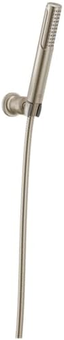 Delta 2-Setting Brushed Nickel Wall Mount Handheld Shower Head with ProClean Spray, Hand Held Shower Head and Hose with High Pressure Spray, Lumicoat Stainless 55537-SS-PR by Unknown