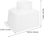 Beavorty Gutter Downspout Connector Rainwater Diverter for Outdoor Water Collection PVC Roof Drainage Funnel 110mm Standard Compatible with Downspout Pipes - Image 2