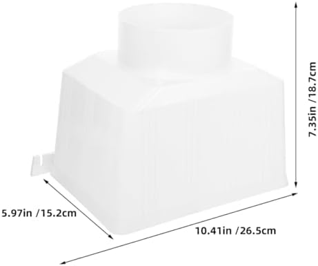 Beavorty Gutter Downspout Connector Rainwater Diverter for Outdoor Water Collection PVC Roof Drainage Funnel 110mm Standard Compatible with Downspout Pipes - Image 2