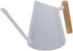 White Stainless Steel Watering Can 900ml with Wooden Handle by GANAZONOEnjoyYourLife
