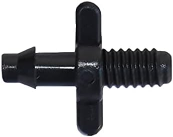 Kitchen Garden Hose Threaded Connector 4/7Mm Barbed Barb Connector Drip Irrigation 4/7 Hose Atomization Fitting Plastic Hose Barb 1/4" Pvc Fitting/Black/1/4'' - Image 3