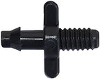 Kitchen Garden Hose Threaded Connector 4/7Mm Barbed Barb Connector Drip Irrigation 4/7 Hose Atomization Fitting Plastic Hose Barb 1/4" Pvc Fitting/Black/1/4'' - Image 3