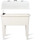 Dexceder 13.2 Gallon Self Watering Raised Garden Bed (White) by Dexceder