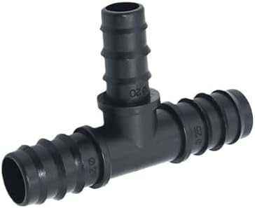 25mm To 1/2 3/4 Hose Tee Water Splitter Barb Connector DN20 To 16mm 20mm Drip Irrigation Fittings 30 Pcs(25 to 20 hose) by Unknown