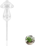 2 Pcs Mushroom Plant Waterers, Iridescent Glass Self-Watering Globes, 9.1 in Spikes for Indoor Outdoor Potted Plants, Decorative Vacation Irrigation - Image 3