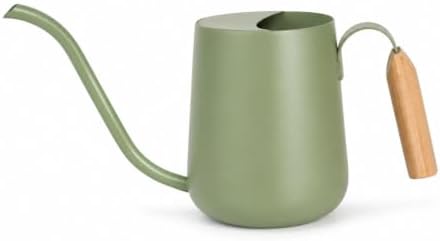 IMEEA 33oz Indoor Watering Can Stainless Steel Wooden Handle Long Spout by IMEEA