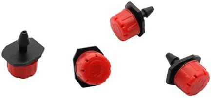 Adjustable Irrigation Drippers Red Automatic Garden Dripper Micro Drip Irrigation Watering Anti-Clogging Emitter Supplies for 4/7mm Hose 300 Pcs - Image 7