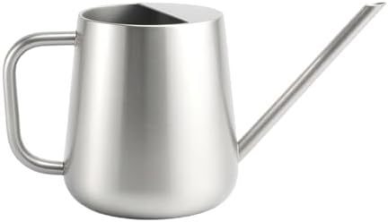 Watering Can Indoor Small for House Plant with Long Spout Stainless Steel 1000ml for Flowers Small Stainless Steel Watering Can by Unknown