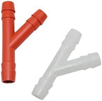 Hoses Connector 10mm 3 Way Manifold Y Connector Hose Garden Irrigation tee Barb drip Irrigation Fittings 300pcs(Red) - Image 3