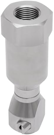 1/2" Cleaning Nozzle, 360° Rotating Spray Nozzle, 303 Stainless Steel Washing Nozzle, 50L/Min Flow High Pressure Continuous Rotary Washer Nozzle for Barrel Tank Cleaning - Image 6