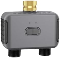 Watering Timers, Bluetooth Value Smart Garden Sprinkler Water Timer By 2 Way Rain Delay Filter Programmable Automatic Irrigation Controller for Garden Hose(1 PC (2-Way)) by Unknown