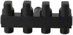Brass Garden Hose Splitter 4 Outlet - Leak for proof Water Distributor with Flow Control Valves - Outdoor Faucet Manifold for Lawn Watering - 3/4 Inch Connection Black(Black) - Image 2