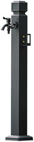 Freestanding Garden Water Column with Outdoor Hose Stand Stainless Steel Vertical Garden Water Column Double Outlet Faucet Suitable for Irrigation and Car Washing 95cm Dual Water Outlet by Unknown