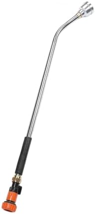Garden Hose Watering Wand 35.4 Inch Long Reach Sprayer Nozzle with Press Switch, 1000 Mesh Stainless Steel and Aluminum, External Thread 1 Inch Interface, for Plants Lawn and (90CM) - Image 2
