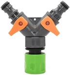 Water Tap Splitter, Garden Hose Splitter 1/2 3/4 inch Thread 2-Way Y Splitter Multicolor(Gray C) by Unknown