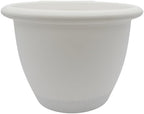 The HC Companies Sevilla Flower Planters - Durable Outdoor & Indoor Planter - Round Lightweight Self Watering Plant Pots for Herbs & More (14" White, Pack of 1) by TheHCCompanies