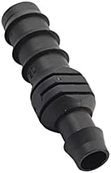 Hose Connector Adapter DN20 To DN16 Pipe Barb Straight Through Two-way Connector 17mm Sealing Ring Drip Irrigation Tool Hose Connector Plumbing Pipe Fittings (Color : Black) by Unknown