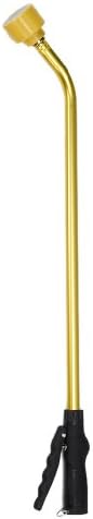 Dramm Touch N Flow Rain Wand Full Watering Flow Trigger Style Shut Off Valve with Lock, for Garden, Yard, Watering Plants, Hanging Baskets, 11 Gallons Per Minute, Yellow, 30 Inches Long by DRAMM