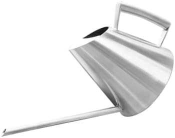 Watering Can Silver 900ml Long Spout Stainless Steel Vintage by SEWACC