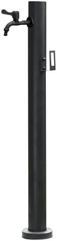Floor Mounted Faucet Outdoor Water Pipe Vertical Fountain Irrigation Column,Stainless Steel Outdoor Garden Faucet Post - Freestanding Hose Holder with Antifreeze Dispenser, Vertical Water Co by Unknown