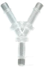 5Pcs Tee Connector Hose Barb Fitting Y Shaped Air Water Flow Splitter Plastic Tubing Joint For Drip Irrigation Aquariums Garden(8mm Y Tee 5pcs) - Image 3