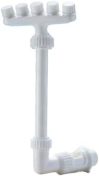 5-Head Pool Fountain Waterfall with 3-Layer Adapter, Adjustable 360° Rotating Top Nozzle, Garden Sprinkler for Above Ground and Inground Pools, Fish Pond, White by Unknown