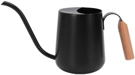 Stainless Steel Watering Can with Long Spout Beech Wood Handle 1000ml for Indoor Plants s Garden (Black) - Image 6