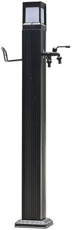 Garden Water Column with Hose Holder,Vertical Water Column Free Standing Faucet with Solar Powered LED Light, Frost Free Hydrant for Farm Irrigation and Watering(114cm/44.8in) by Unknown