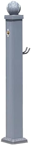 Aluminum Vertical Garden Water Column, Freestanding Outdoor Faucets, Garden Hose Holder, Water Hydrant (for Car Washing and Watering)(114 cm/44.9in) by Unknown