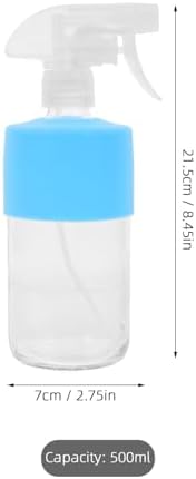 Mikinona 2pcs Fine Mist Spray Bottle 500ml Glass with Silicone Sleeve - Image 2