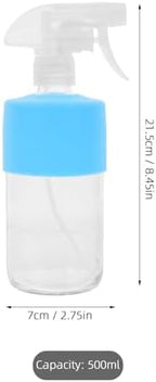 500ml Bottle with Sleeve Spray Glass Silicone 2pcs for Salon Daily Use - Image 2