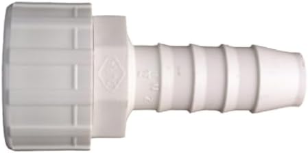 Barbed Female Hose End with Swivel – Connects to Male Hose Thread – Schedule 40 PVC Barbed Fitting – Leak-Resistant, Durable Swivel Hose Adapter for Irrigation and Garden Systems (1" Barb x FHT, 5) by DripWorks