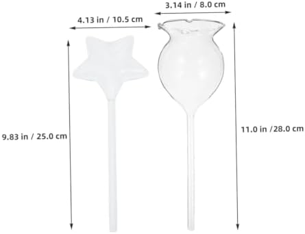 OSALADI 2pcs Self Watering Plant Spikes Glass Automatic Dripper Device - Image 2