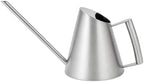 Stainless Steel Watering Can with Long Spout for Houseplants, Brushed Metal Plant Waterer for Balcony and Patio Care - Image 6