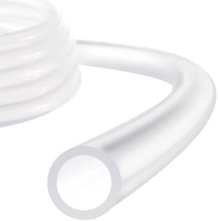 Silicone Tubing 1/2" ID x 3/4" OD 26.25ft Length High Temp Clear by Rebower