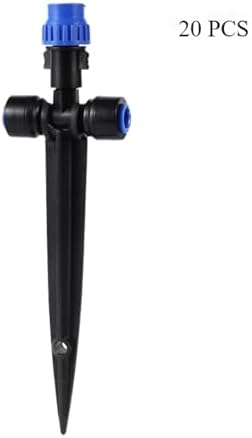 Garden Supplies Adjustable 1/4" Irrigation Misting Dripper 360degree Sprinkler Drip Watering Tool 4/7mm Hose Garden Yard Nozzle(20 PCS) - Image 2