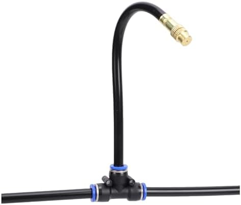 Focket Drip Irrigation System, 33ft 10 Nozzles 360 Adjustable 8mm Compatible Garden Watering System, Automatic Sprinkler Kit with 10 Copper Nozzles for Outdoor Garden Raised Bed (5/8 Universal 10m - Image 2
