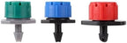Adjustable Irrigation Drippers 50/100Pcs Dripper Sprinklers Adjustable Irrigation Dropper Garden Flowerbed Greenhouse Micro Drip Watering Emitter for 1/4" Hose(100Pcs Blue) by Unknown