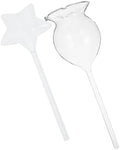 OSALADI 2pcs Self Watering Plant Spikes Glass Automatic Dripper Device by OSALADI