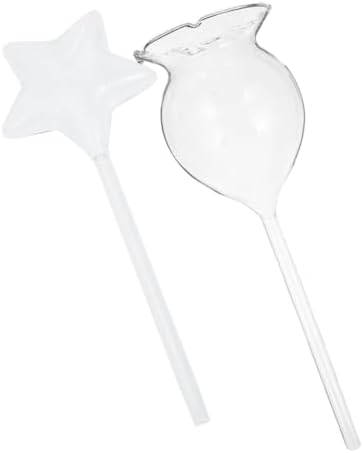 OSALADI 2pcs Self Watering Plant Spikes Glass Automatic Dripper Device by OSALADI