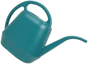 2 Gallon Plastic Watering Can with Long Spout for Indoor Outdoor Plants, Ergonomic Handle Garden Water Pot for Home Flower Bed, Green Blue Grey(Dark Green - 2L) - Image 6