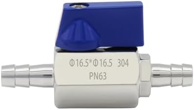 2PCS Stainless Steel 5/8" Mini Ball Valve Shut Off Valve 5/8" Hose Barb - Image 2