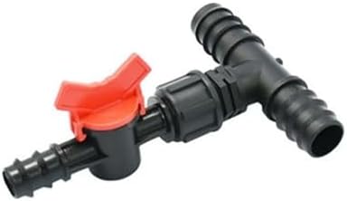 16/20/25mm Garden Hose Splitter Tee Reducer Barb Connector Tap Valve 1/2 3/4 1" 3-way Water Tube Fitting Drip Irrigation System(D-1) by Unknown