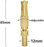 Garden Supplies Brass Hose Irrigation Sprinklers Copper High Pressure Nozzle Car Wash Garden Irrigation Water Guns Adjustable Plant Watering Nozzle(Plastic Nozzle) - Image 5