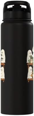 Plant Halloween Ghosts Watering Houseplant Lover Gift Stainless Steel Insulated Water Bottle - Image 4