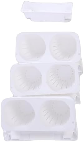Estink Wall Plant Pots, PP Vertical Hanging Planter with 2 Pockets, Self Watering Stackable Design for Indoor Outdoor Succulents Vegetables on Walls Balconies (White) - Image 4