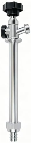 Frost Free Sillcock 8 Inch with Vacuum Breaker - Crimp PEX Connection - Lead-Free Brass Outdoor Faucet, Anti-Siphon Freeze Proof Hose Bibb for 3/8" & 1/2" PEX Tubing by GBQA